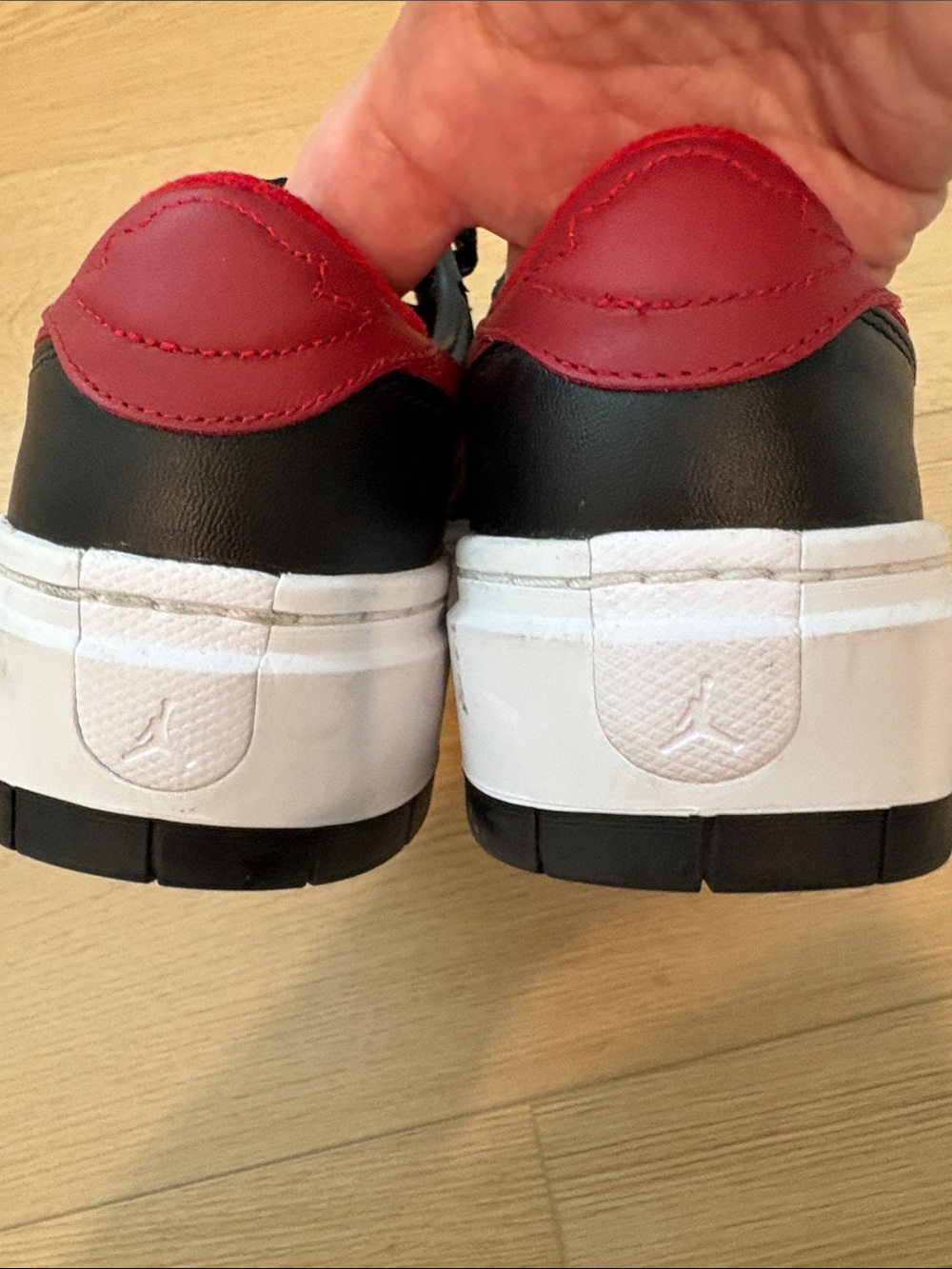 Nike Jordans women’s Black and Red Low-Top Sneakers - Picture 4 of 7